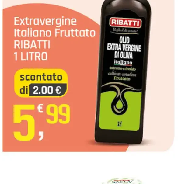 Olio extravergine italiano fruttato Ribatti
