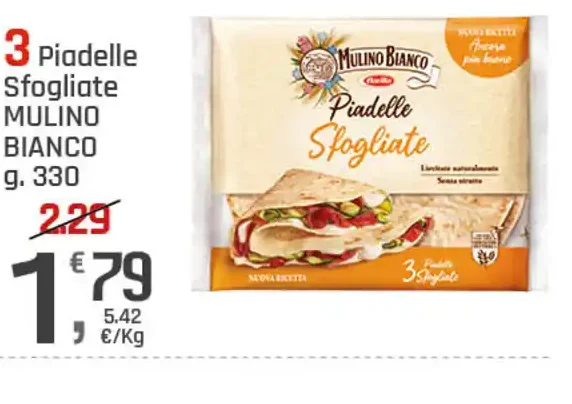 Piadele sfogliate Mulino Bianco
