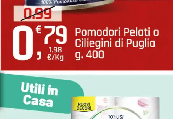 Pomodori pelati o ciliegini di Puglia Cirio