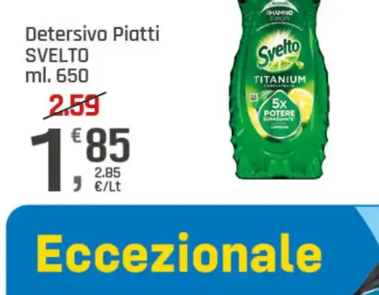 Detersivo piatti Svelto