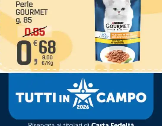 Bustina umido Gourmet Perle