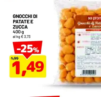 Gnocchi di patate e zucca