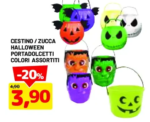 Cestino / zucca Halloween