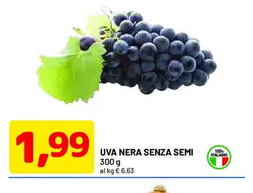 Uva nera senza semi