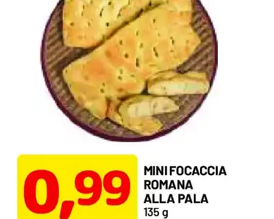 Mini focaccia romana alla pala