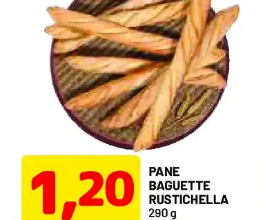 Pane baguette rustichella