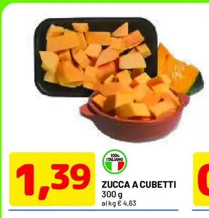 Zucche a cubetti