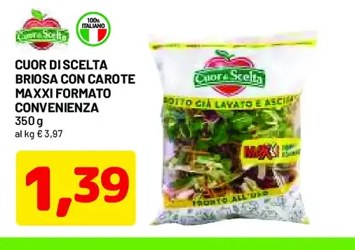 Cuor di Scelta briosа con carote maxi formato convenienza
