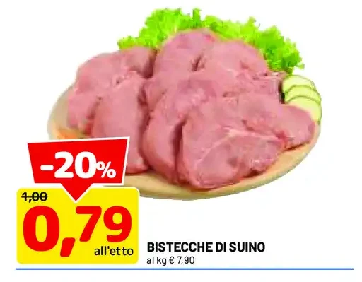 Bistecche di suino