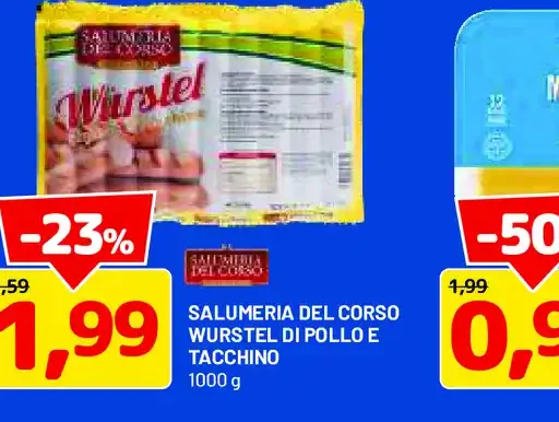 Salumeria del Corso wurstel di pollo e tacchino