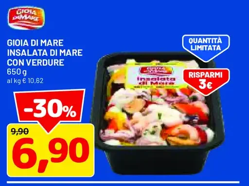 Gioia di mare insalata di mare con verdure