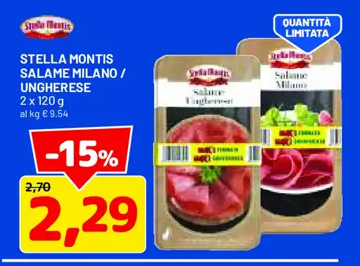 Stella Montis salame milano / ungherese