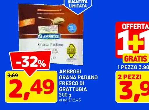 Ambrosi Grana Padano fresco di grattugia