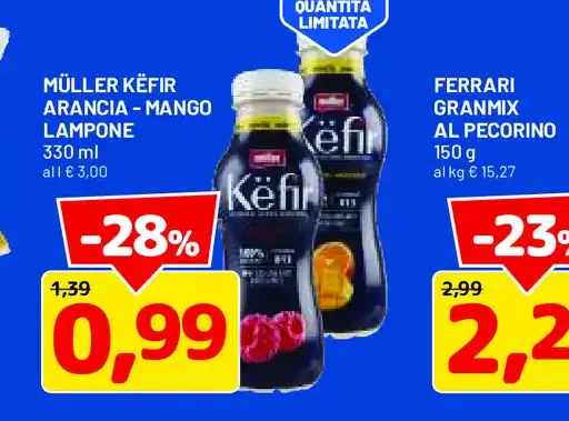 Müller Kefir arancia-mango lampone