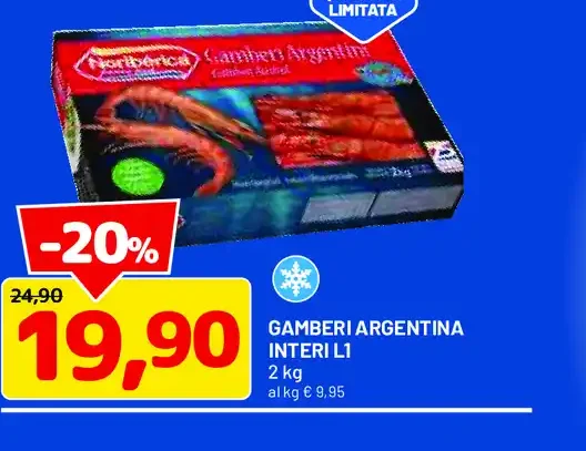 Gamberi argentini interi