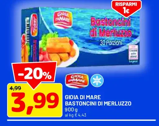 Bastoncini di merluzzo