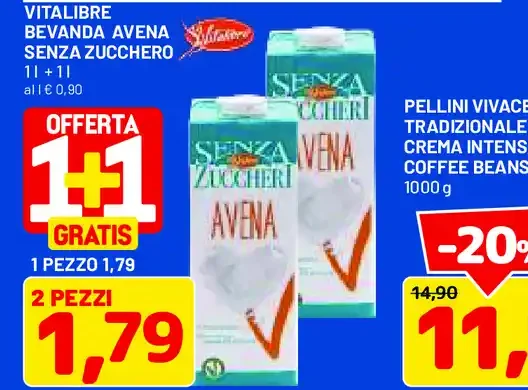 Bevanda avena senza zucchero