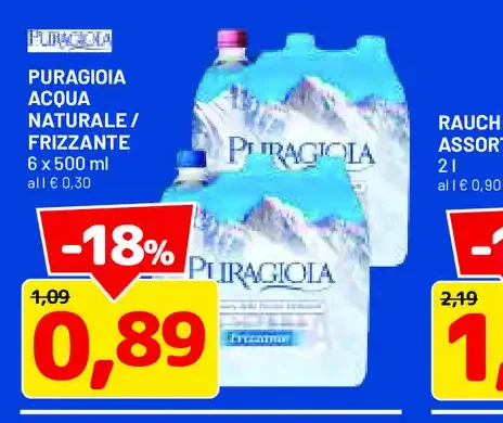 Acqua naturale/frizzante
