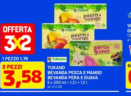 Bevanda pesca e mango / pera e guava