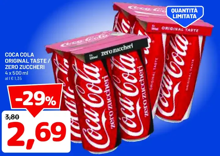 Coca-Cola originale/zero zuccheri