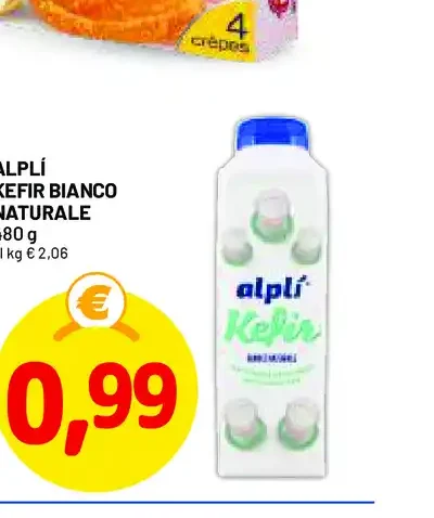 Alplì kefir bianco naturale