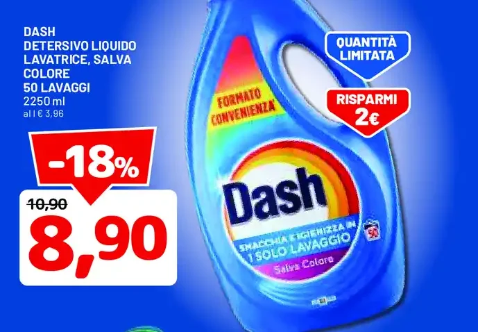 Dash detersivo liquido lavatrice