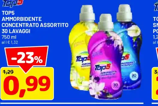 Top5 ammorbidente concentrato assortito