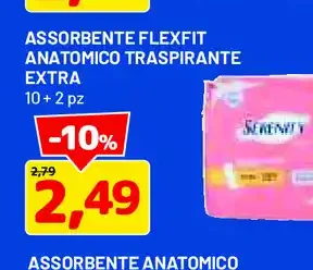 Assorbente Flexfit anatomico traspirante