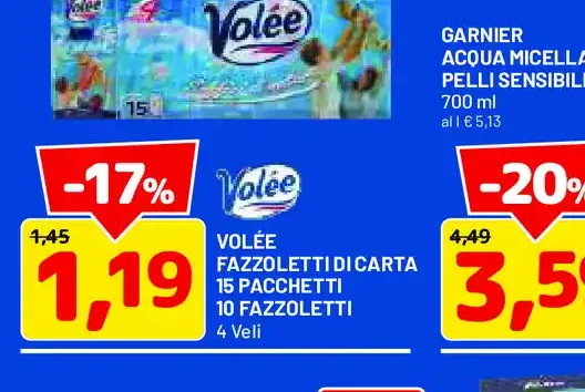 Volée fazzoletti di carta