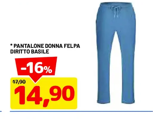 Pantalone donna felpa