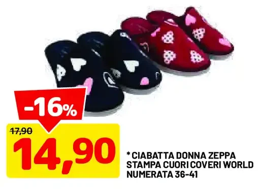Ciabatta donna zeppa