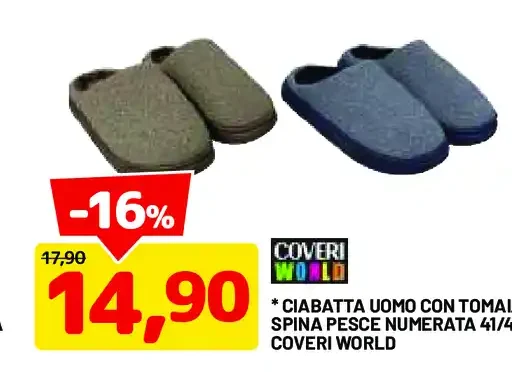 Ciabatta uomo con tomaia spina pesce