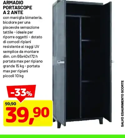 Armadio portascope