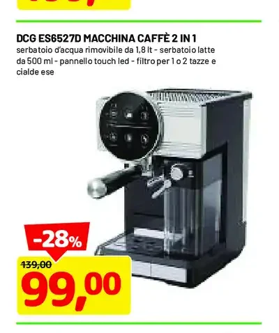 Macchina caffè 2 in 1