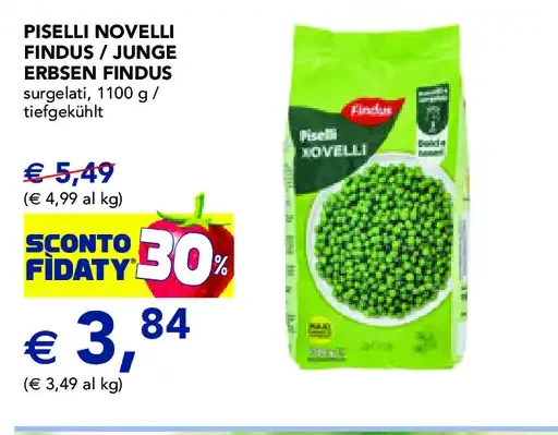 Piselli Novelli Findus