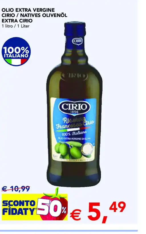 Olio extra vergine di oliva Cirio