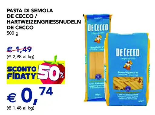 Pasta di semola De Cecco