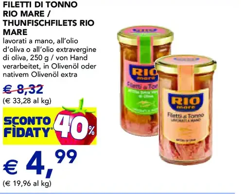 Filetti di tonno Rio Mare