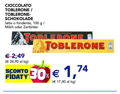 Cioccolato Toblerone