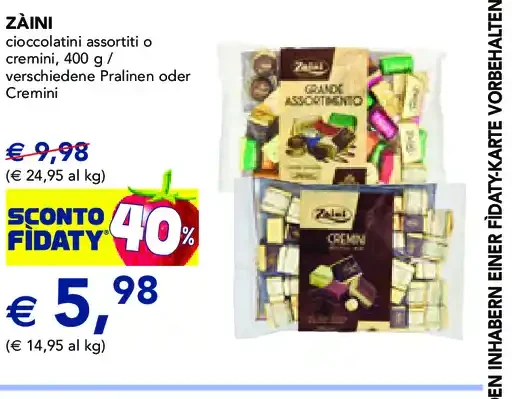 Zaini assortiti