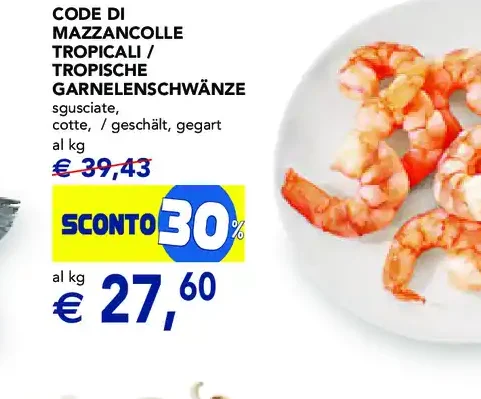 Code di mazzancolle tropicali