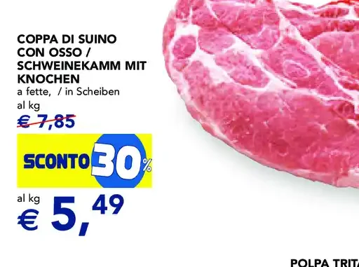 Coppa di suino con osso
