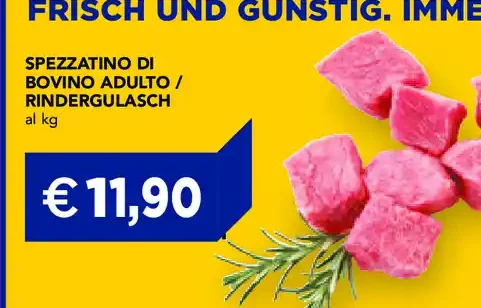 Spezzatino di bovino adulto