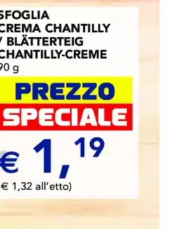 Sfoglia crema chantilly