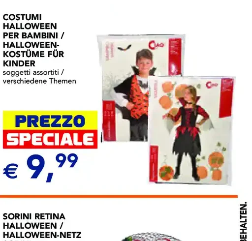 Costumi Halloween per bambini