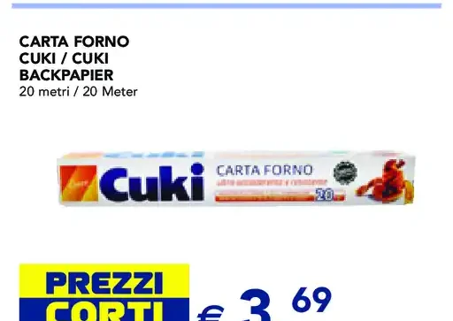Carta forno Cuki