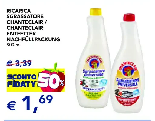 Ricarica sgrassatore Chanteclair