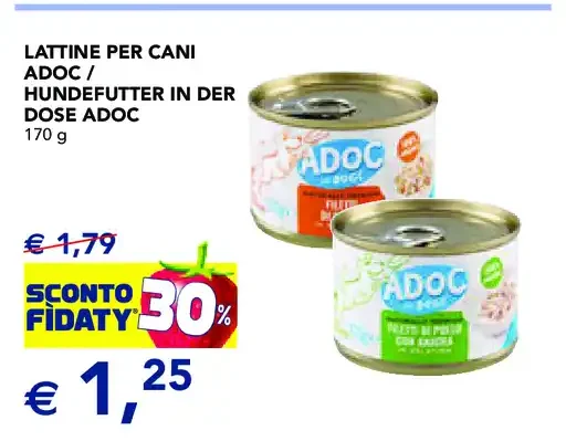 Lattine per cani Adoc