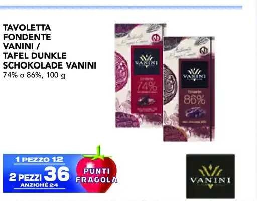 Tavoletta fondente Vanini