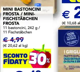 Mini bastoncini Frosta
